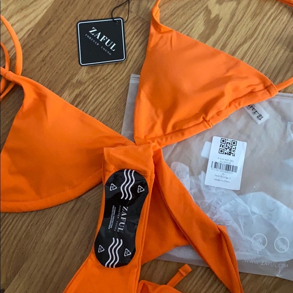 Zaful orange bikini BRAND NEW - Picture 2 of 2